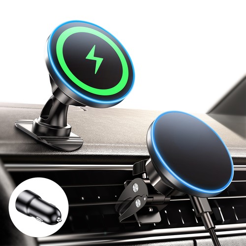 LISEN for Magsafe Car Mount Charger Wireless 15W Car Holder for iPhone, Magnetic - Picture 9 of 9