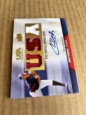 2009 UD USA Triple PATCH AUTO SP /25 Chad Bettis RC #TPANT-CB Baseball (c3)