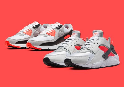 NEW Nike Air Huarache \'Icons Infrared\' Red White DX4259-100 Mens Size 8 Nike Air Huarache  main image 3