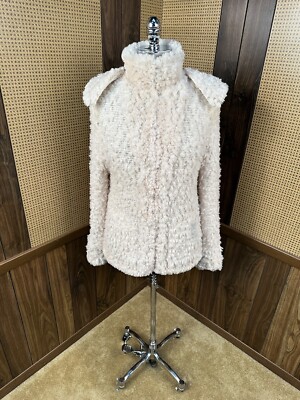 PAULA LISHMAN KNIT FUR DYED ROSEBEIGE/ROSEWOOD/BASIL FLOWER BEAVER