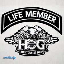 Grande set toppe Silver Life & Eagle ~ gruppo proprietari Harley Davidson HOG