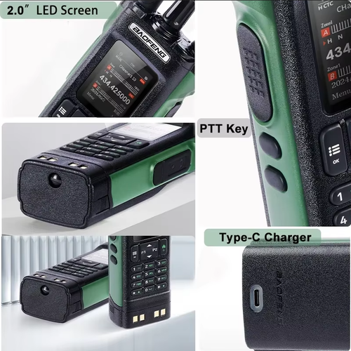 BAOFENG UV-32 GPS Walkie Talkie Type-C Multi Bande Bluetooth APP Radio bidirectionnelle - Photo 12/31