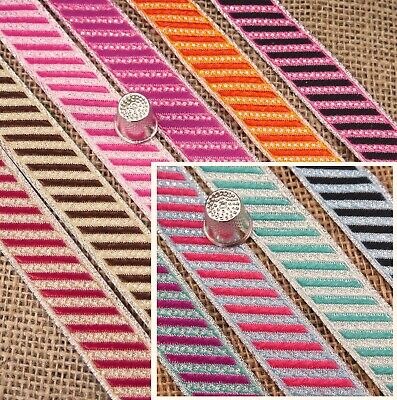 33 mm geometric jacquard trim by the yard Oriental pattern jacquard ribbon