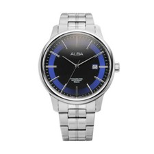 Genuine Seiko Japan ALBA Mens Stainless Steel Metal Quartz Watch 43mm AS9D19X1