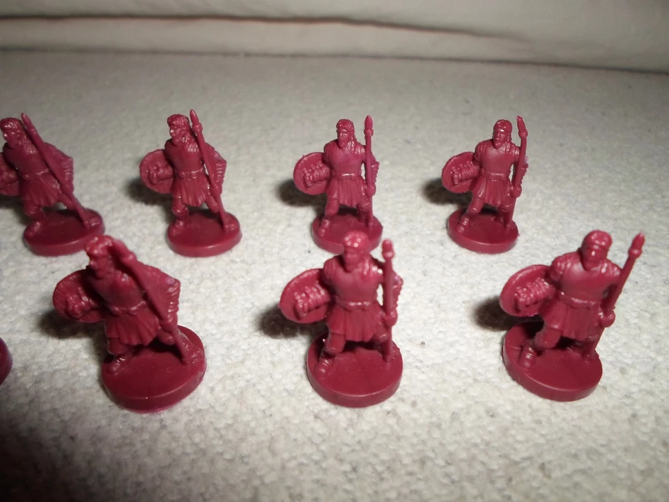*Parts Only* Risk GodStorm Board Game *Greek Plum Red Soldier Replacement Lot 10 - Image 3 of 4