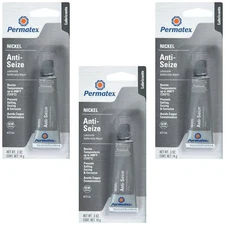 Permatex Nickel Anti-Seize High Temperature Lubricant 0.5 FL oz Tube Set of 3