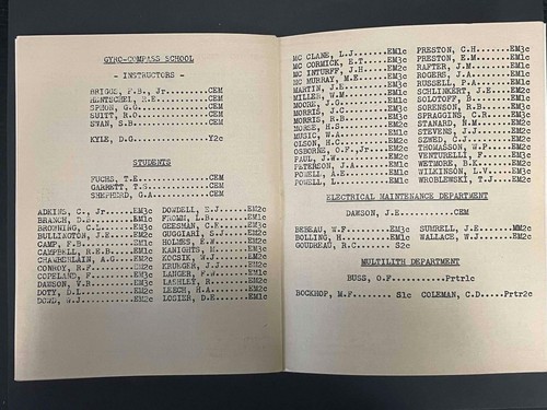 1943 WWII NORFOLK VIRGINIA THANKSGIVING DINNER FLEET SERVICE SCHOOLS NAVAL BASE - Picture 7 of 15