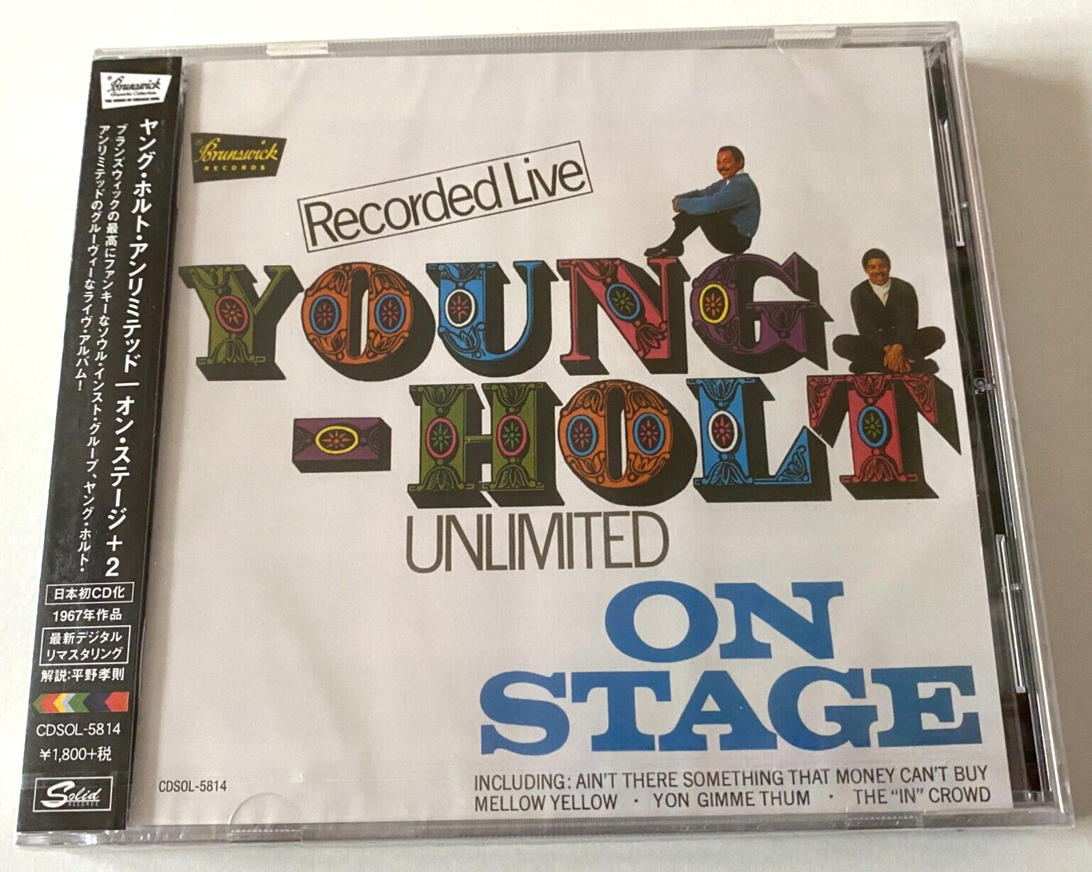 Young Holt Unlimited - On Stage Recorded Live Sealed Japan CD Album 2015 + Obi