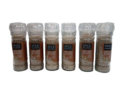 6 Spice Essentials Mesquite Smoked Salt Crystals 3.5oz Each Grinders New
