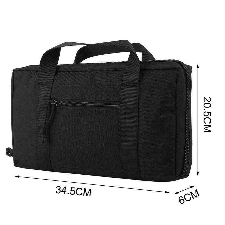 Outdoor Tactical Range Bag Handgun Pack Pistol Mag Magazine Pouch Storage Case - Image 3 of 4