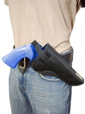 Barsony Cross Draw OWB Gun Holster Colt 22 38 357 41 44 6" barrel Revolvers