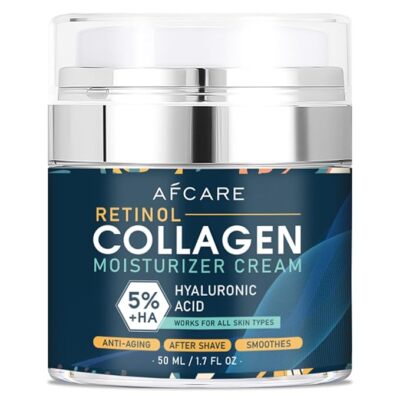 Face Cream for Men 6 in 1 Anti Aging Cream Fights Eye Bags Dark Spots 1.7 Oz