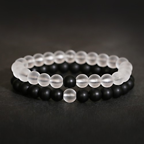 2 Stück Liebhaber passende Armbänder His & Hers Armband Distanz Paar Armband Geschenk - Bild 21 von 61
