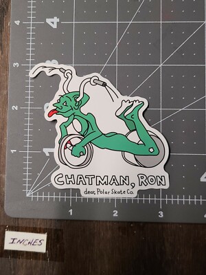 Ron Chatman Glossy Adult Humor Skateboard Laptop Decal Sticker Gloss4