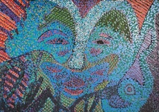 MINERVA LOPEZ. Engraved. Serigraphy/cardstock. Cuban Art. Contemporary Art.