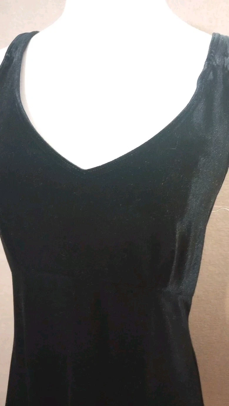 UNDERCOVER Abito donna Victorias Secret vintage Y2K velluto taglia S nero stravagante gotico sexy