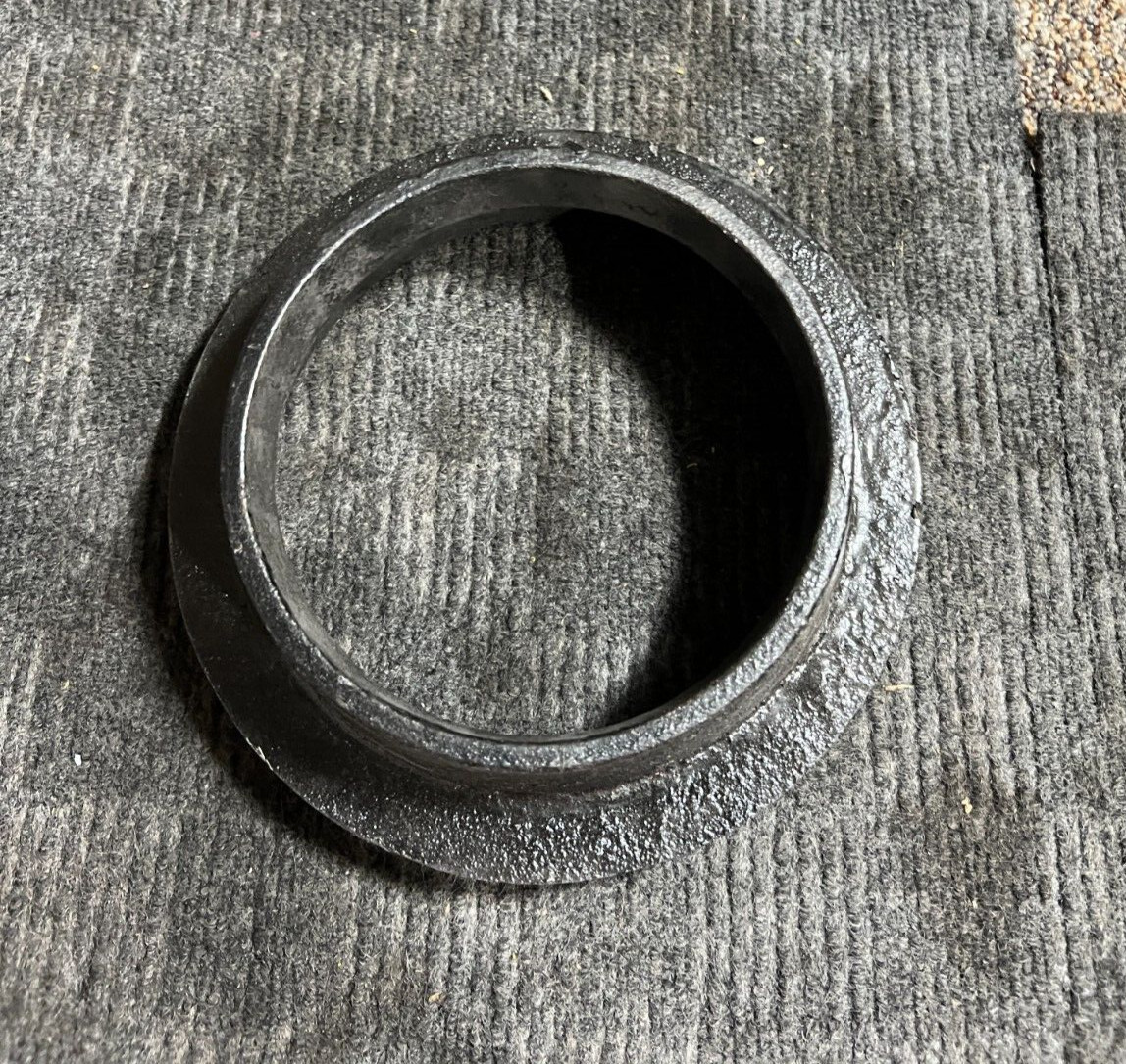 (QTY 5) Lansdale 750-275-00020 1-1/2" Slip On Valve Box Riser, Cast Iron, Black