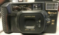 Fuji DL-250 QD Tele Drop in Loading Tele  Wide 34/53mm Lens 35mm Film Camera