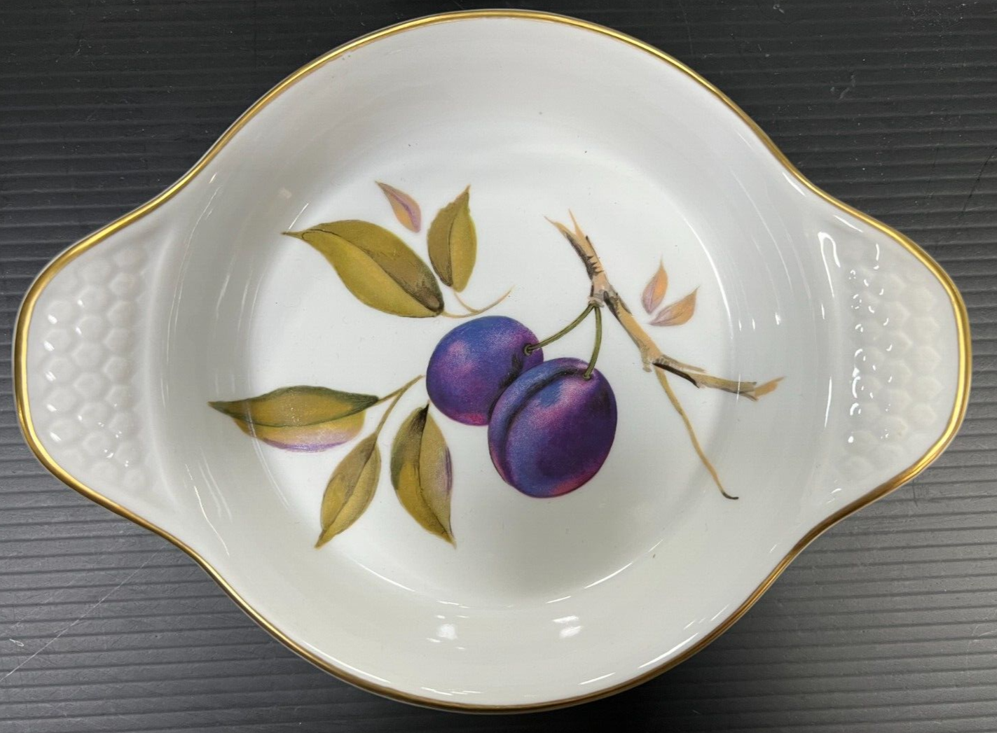 Royal Worcester Evesham Plum Au Gratin Dish Set of 4