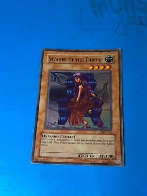 Yugioh Super Rare Invader Of The Throne MRL-026 PLAYED