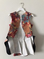 Rare Comme Des Gar ons 2004 Raw Edge Gilet Vest SS04 AD2003 Floral CDG Japanese