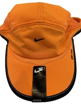 NEW RARE NIKE 2010 Adult DRI-FIT Daybreak Run/Golf Hat-Orange/Black 257859