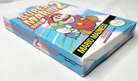 Super Mario Bros. 2 (NES, 1988) W/Manual *TESTED & WORKING* Box Damage