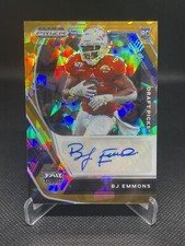 2021 BJ Emmons Panini Prizm Draft Picks #DPA-BJE Orange Ice Rookie AUTO