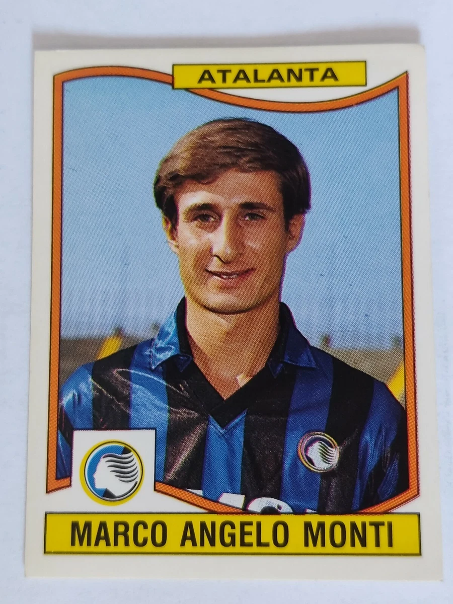 FIGURINA CALCIATORI PANINI 1990/91 ATALANTA MONTI n 16 NUOVA CON ...
