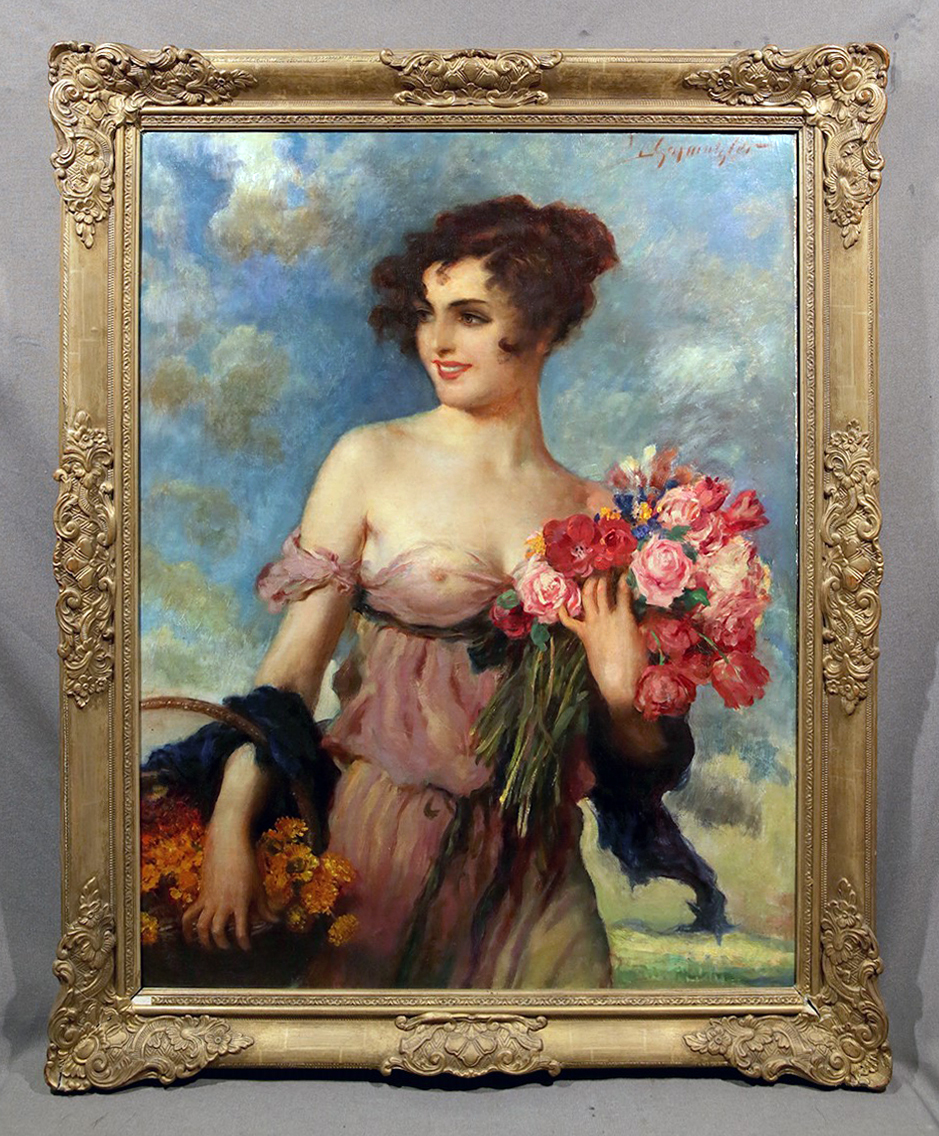 portrait paintings of topless ladies 