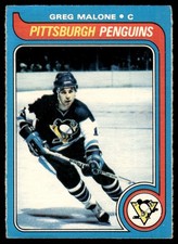 1979-80 O-Pee-Chee *C* Greg Malone Pittsburgh Penguins #9