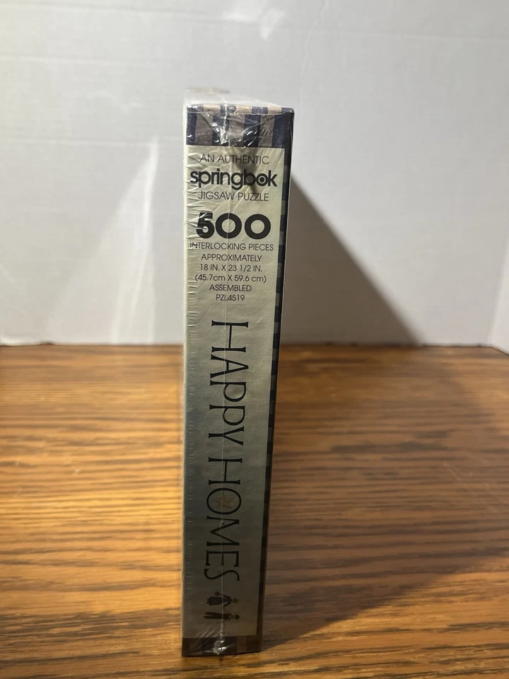 Vintage Springbok Happy Homes 500 Piece Jigsaw Puzzle New Sealed 18x23.5in NOS - Image 3 of 4