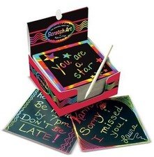 Rainbow Mini Scratch Art Notes Box of 125 Toy