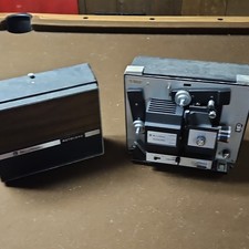 Bell Howell Autoload Desktop Super 8/8mm Projector Still/Rev/Fwd Black/Gray