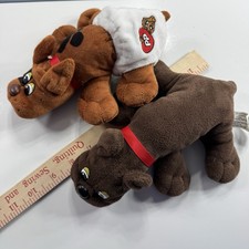 Pound Puppies Lot of 2-1 With Diaper Brown Red Collar 2019 Hasbro