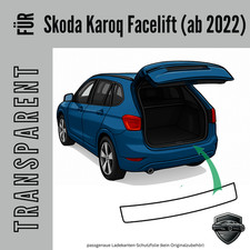 Ladekanten Lackschutzfolie passend für Skoda Karoq Facelift ab 2022  transparent