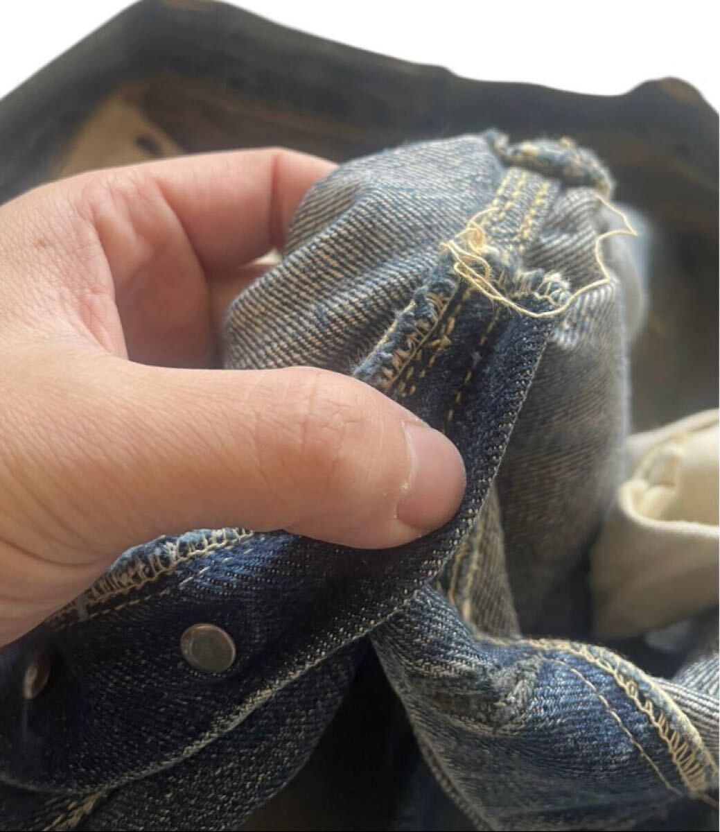 Levi's 40s Vtg Denim Pants Jeans WWII 46 Model Leather Patch Men's Bottom image 8