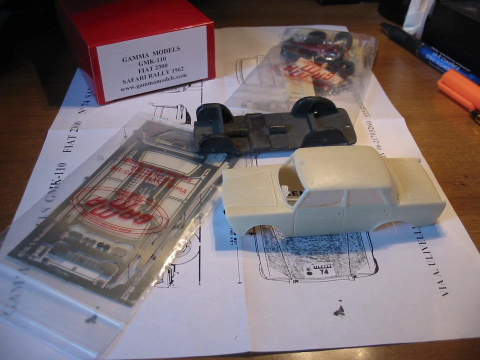 kit Fiat 2300 #74 Gobby-Engelbrecht Safari Rally 1960 - Gamma Models 1/43 - Immagine 3 di 4