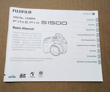 FUJIFILM FinePix Digital Camera S1500 Basic Instruction Manual