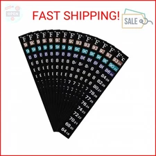 BBTO 20 Pieces Stick on Temperature Strip Adhesive Thermometer Sticker Aquarium 