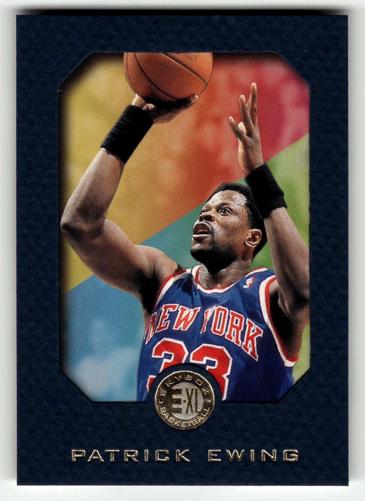 1995-96 SkyBox E-XL Patrick Ewing #55 NY Knicks HOF HIGH GRADE BLUE VARIANT