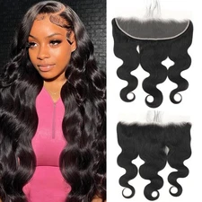 13x4 Lace Frontal Body Wave Human Cabello HD Transparent Lace Frontal Closure