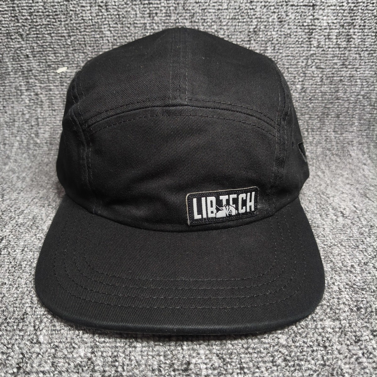 New Era x Lib Tech Black Camper Cap Strapback Hat