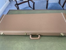 Custodia chitarra Fender G&G Custom Shop Strat Tele marrone tolex con interno oro