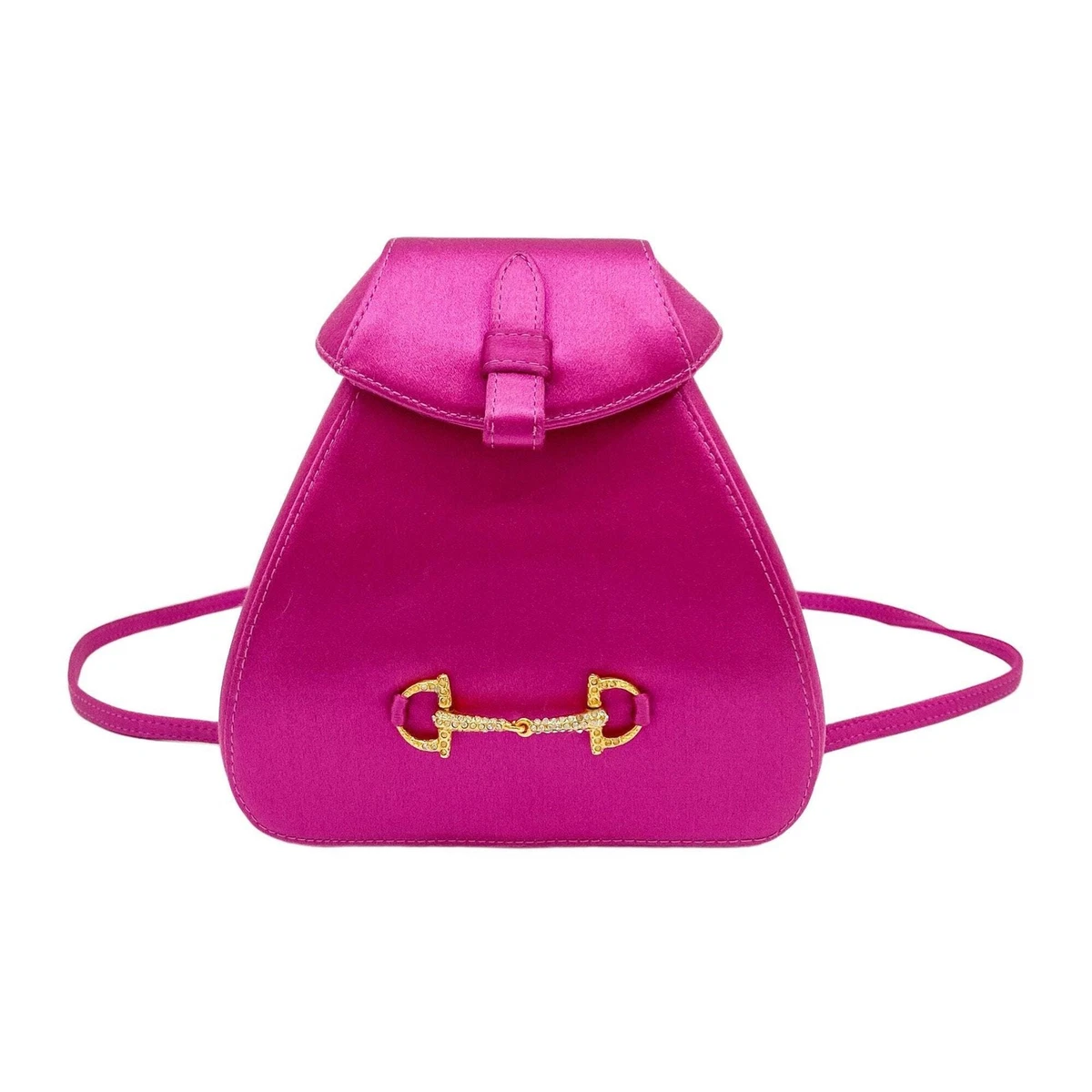 Gucci Horsebit Backpack, Satin with Rhinestones, Black Mini Bag, 0837 Gucci - Gucci Horsebit 1955 mini handbag black - The Corner main image 3