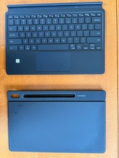 Samsung - Galaxy Tab S8 , Tab S7 Book Cover Keyboard - EF-DT970UBEGUJ - Black