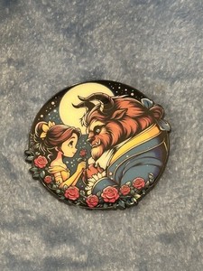 Beauty And The Beast Roses 3” Jumbo Fantasy Pin Belle And Beast