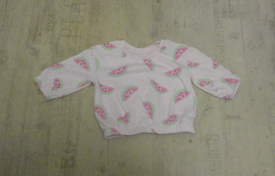 6-9 Monate rosa Oversize-Sweat mit Melonendruck v PRIMARK