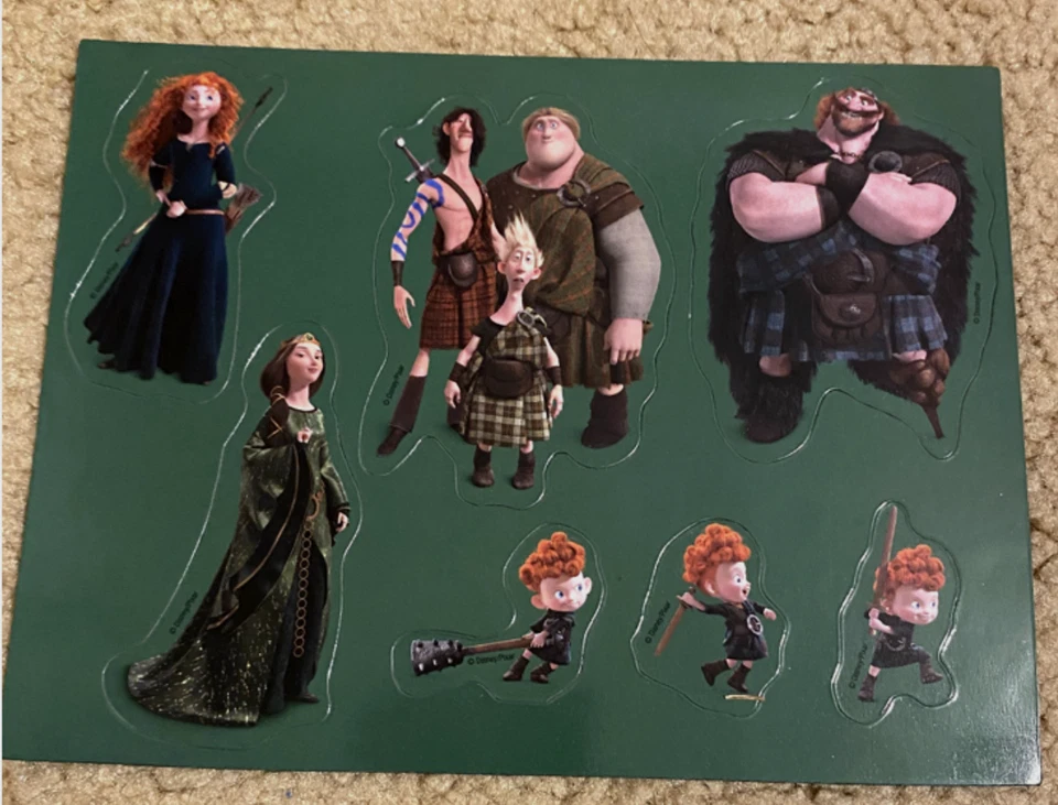 2012 Disney Pixar Brave Magnetic Play Activity Board w/ Merida & Film Characters - Image 3 of 4