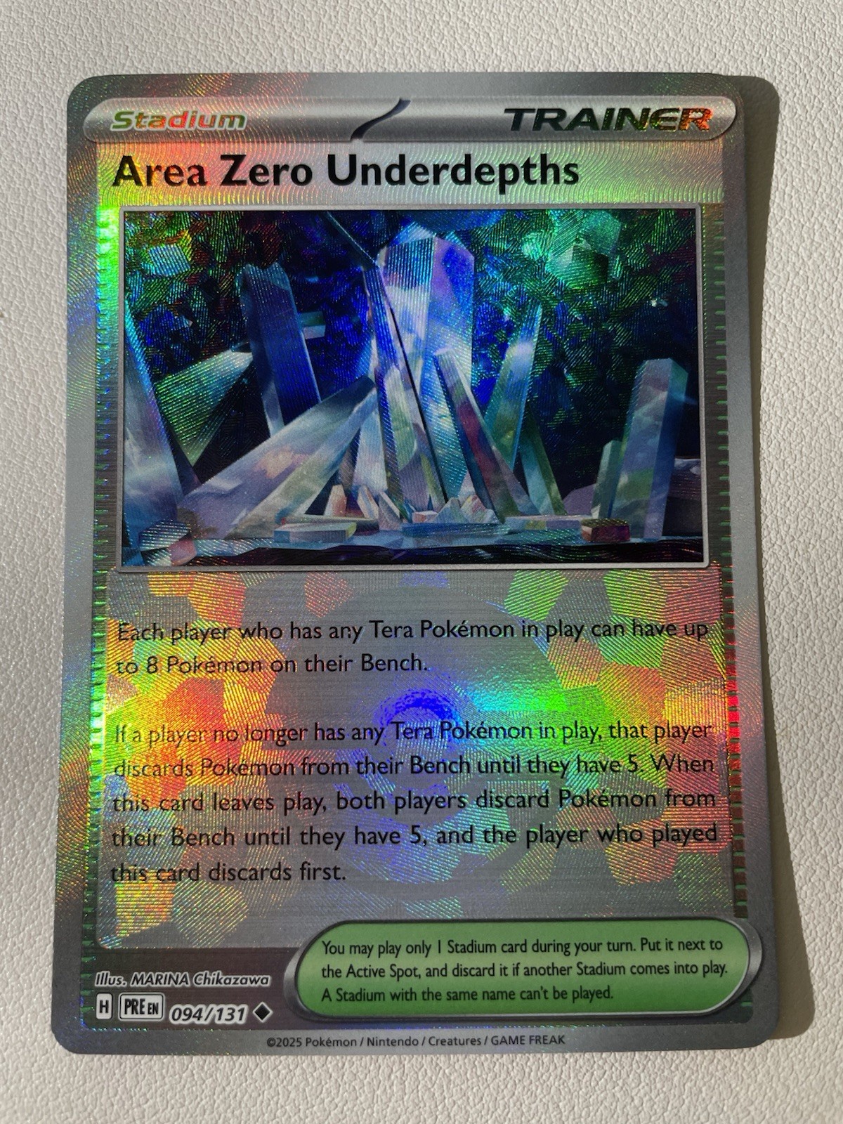 Area Zero Underdepths (Poke Ball Pattern) 094/131 Prismatic Evolutions Holo